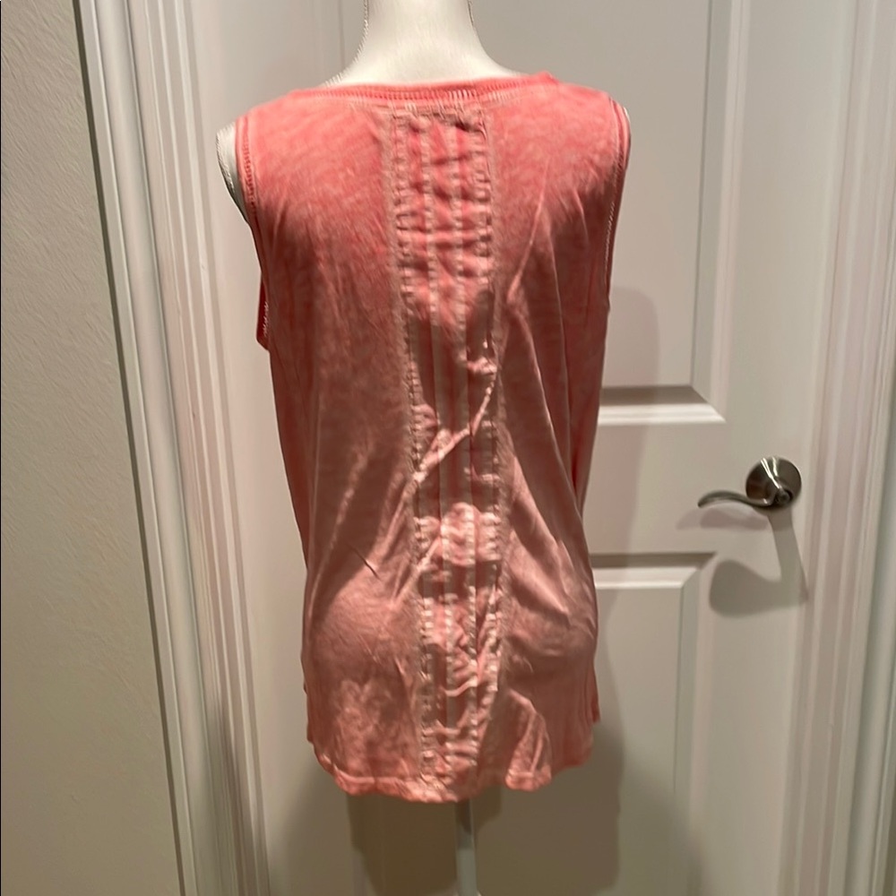 Soft Surroundings Pink Tank Top with Pintuck Details - Picture 2 of 10